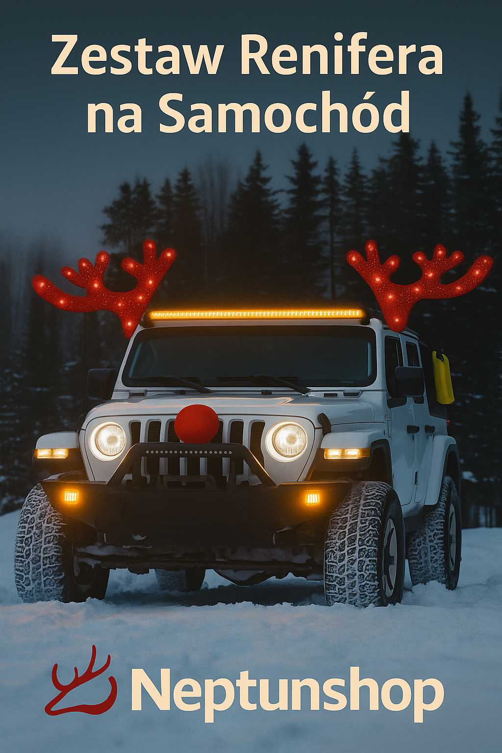 samochodowy renifer LED