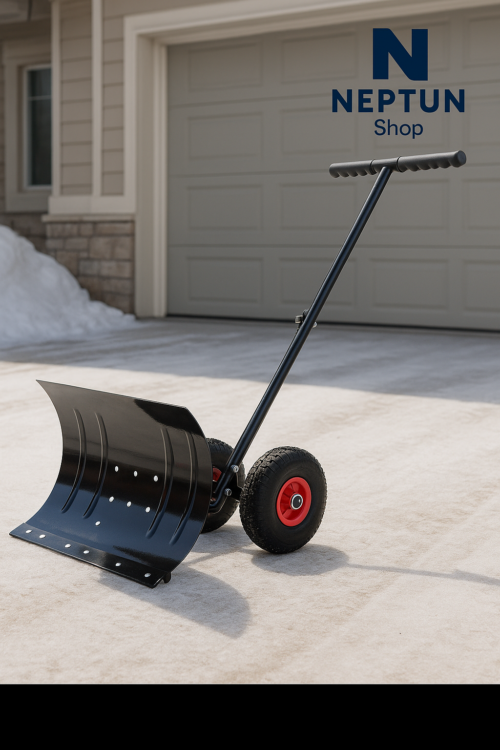 Wózek ręczny do śniegu.